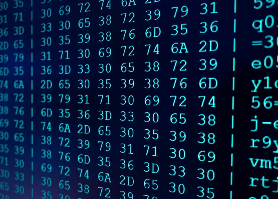 code on screen