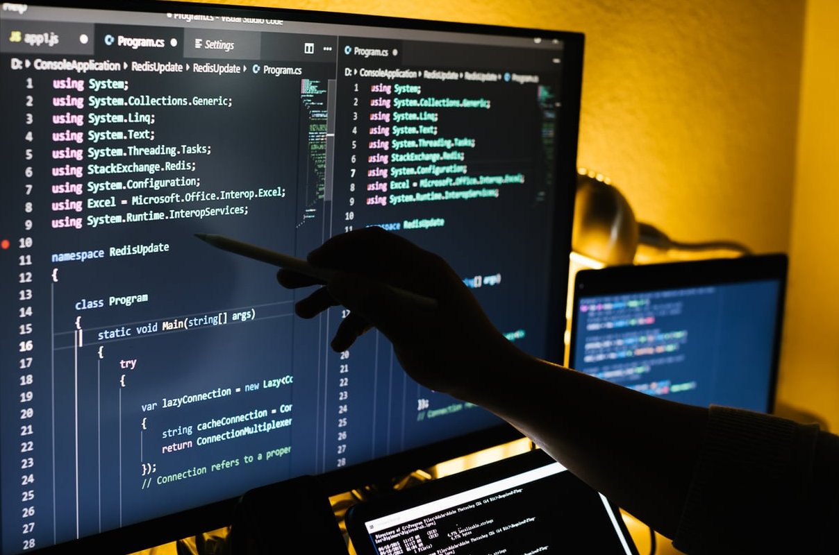 code editor screen