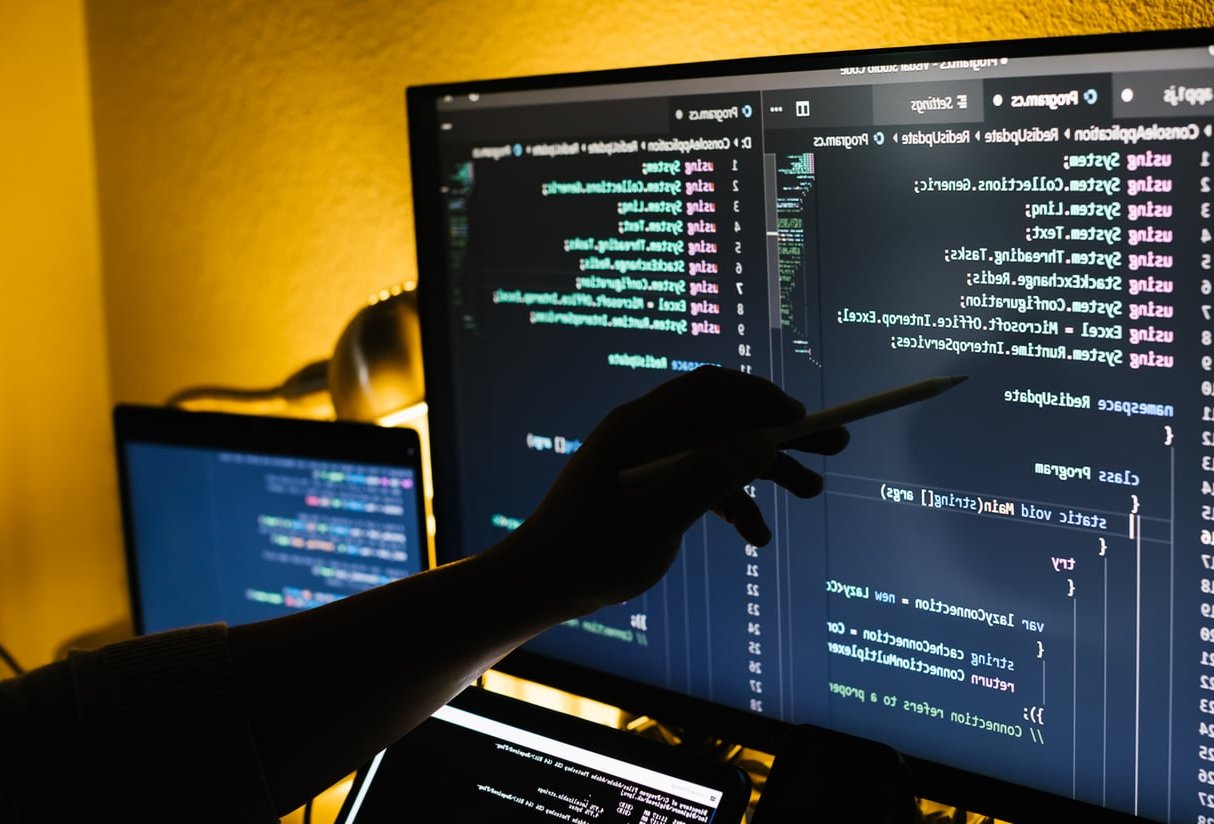 web developer code screen