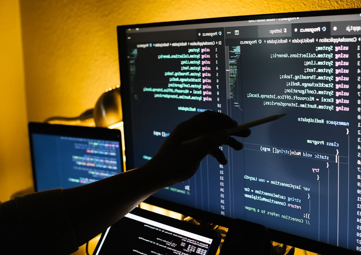 code editor screen